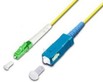 FTTH-SC Anschlusskabel 1m gelb LC/APC (grün) SC (blau)